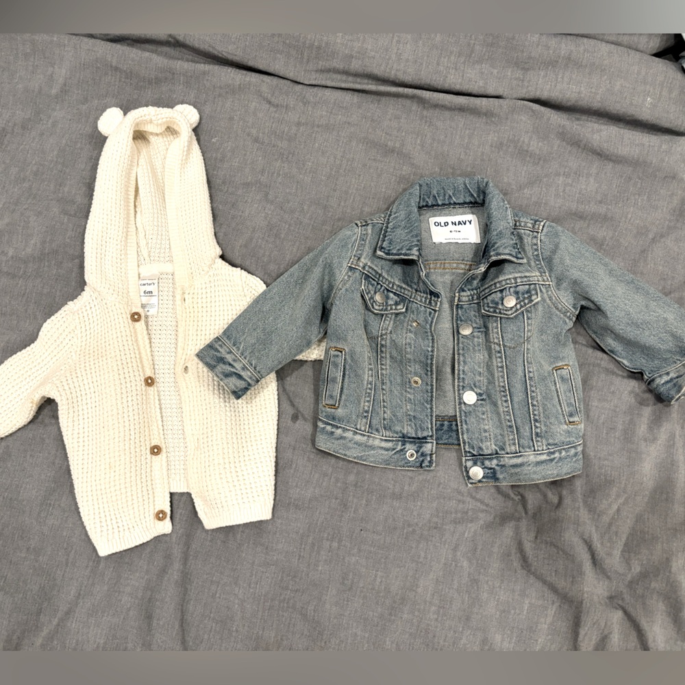 Baby Sweater and Jean Jacket